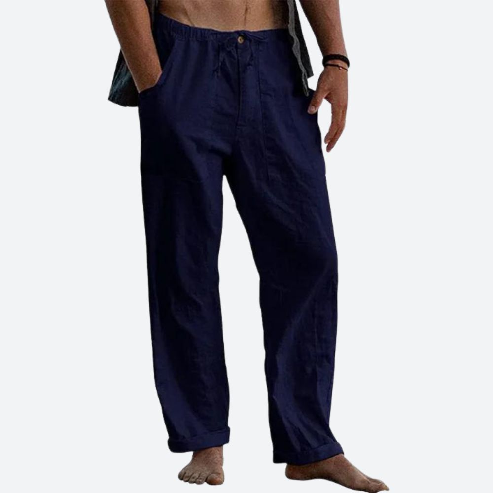Pantaloni classici in lino