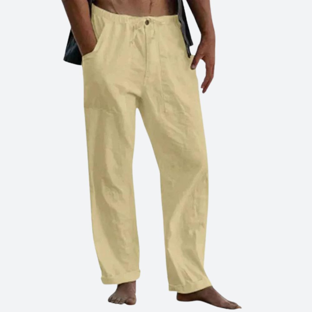 Pantaloni classici in lino