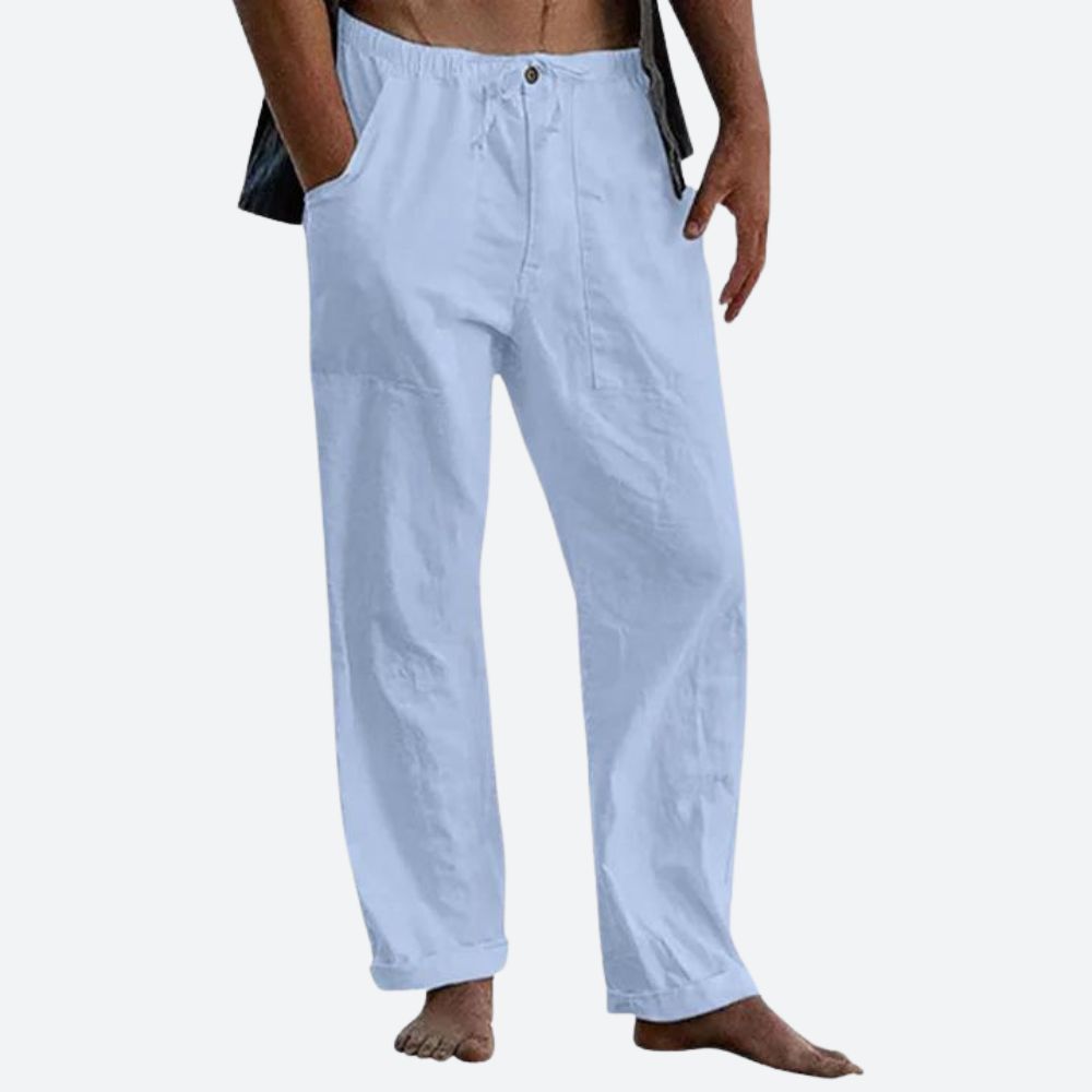 Pantaloni classici in lino