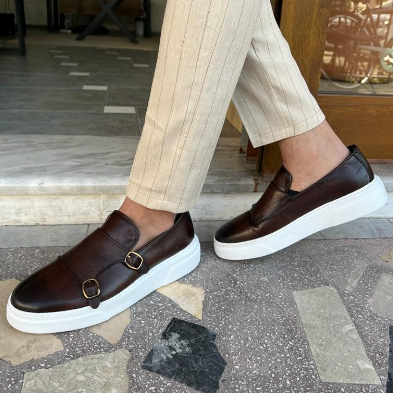 Mocassini in pelle slip-on