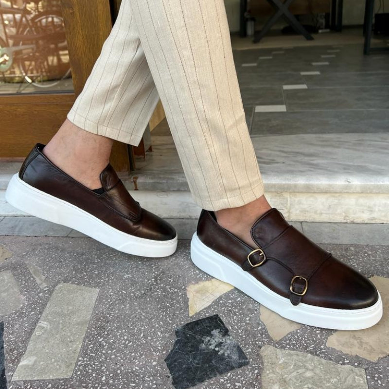 Mocassini in pelle slip-on