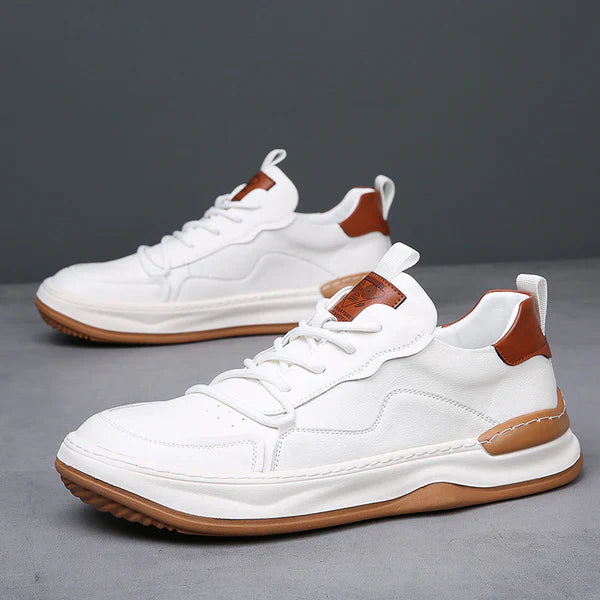 Scarpe in pelle a suola alta