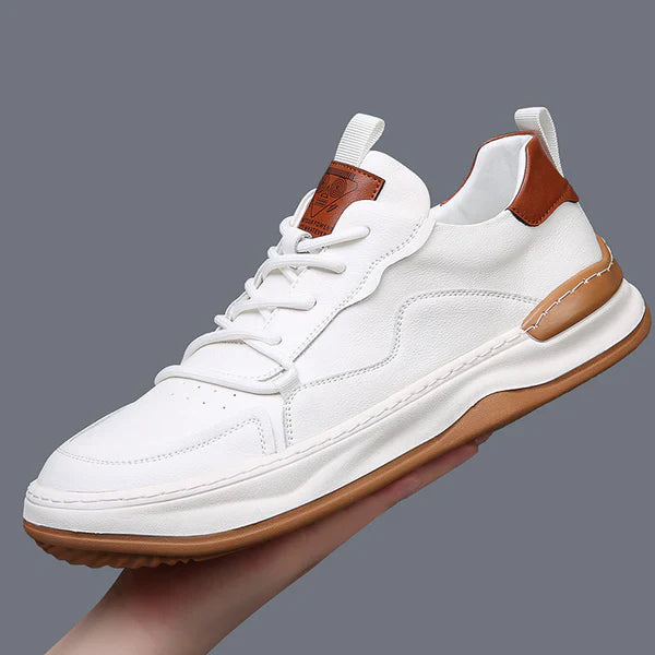 Scarpe in pelle a suola alta