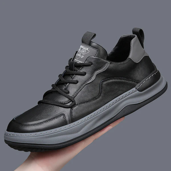 Scarpe in pelle a suola alta