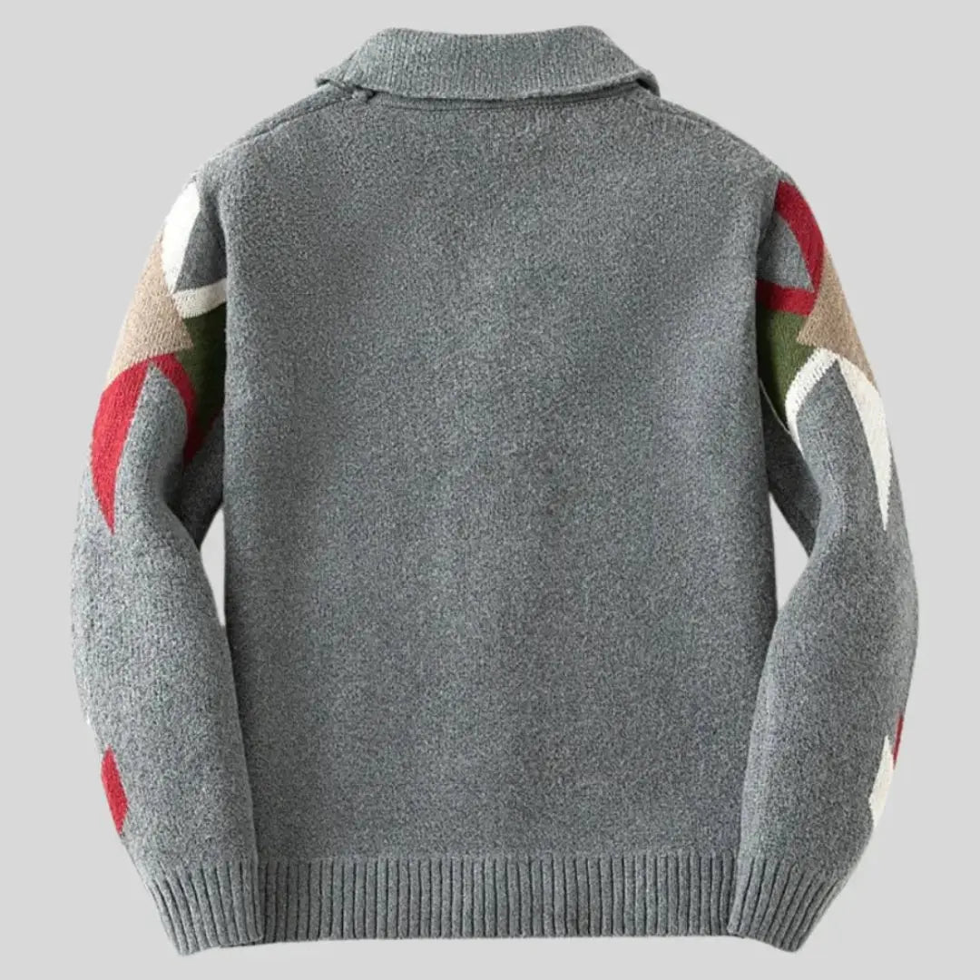 Cardigan in lana jacquard