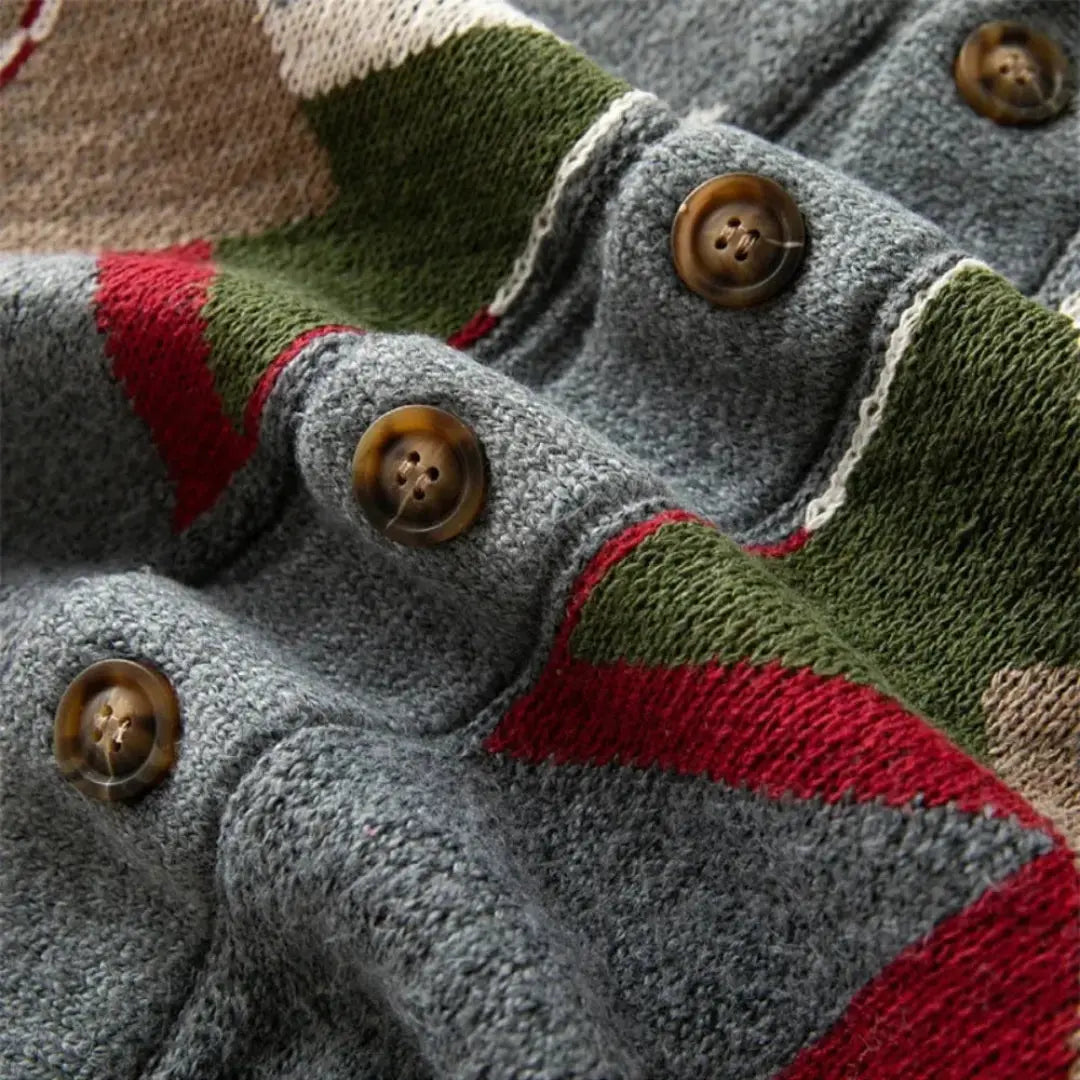 Cardigan in lana jacquard