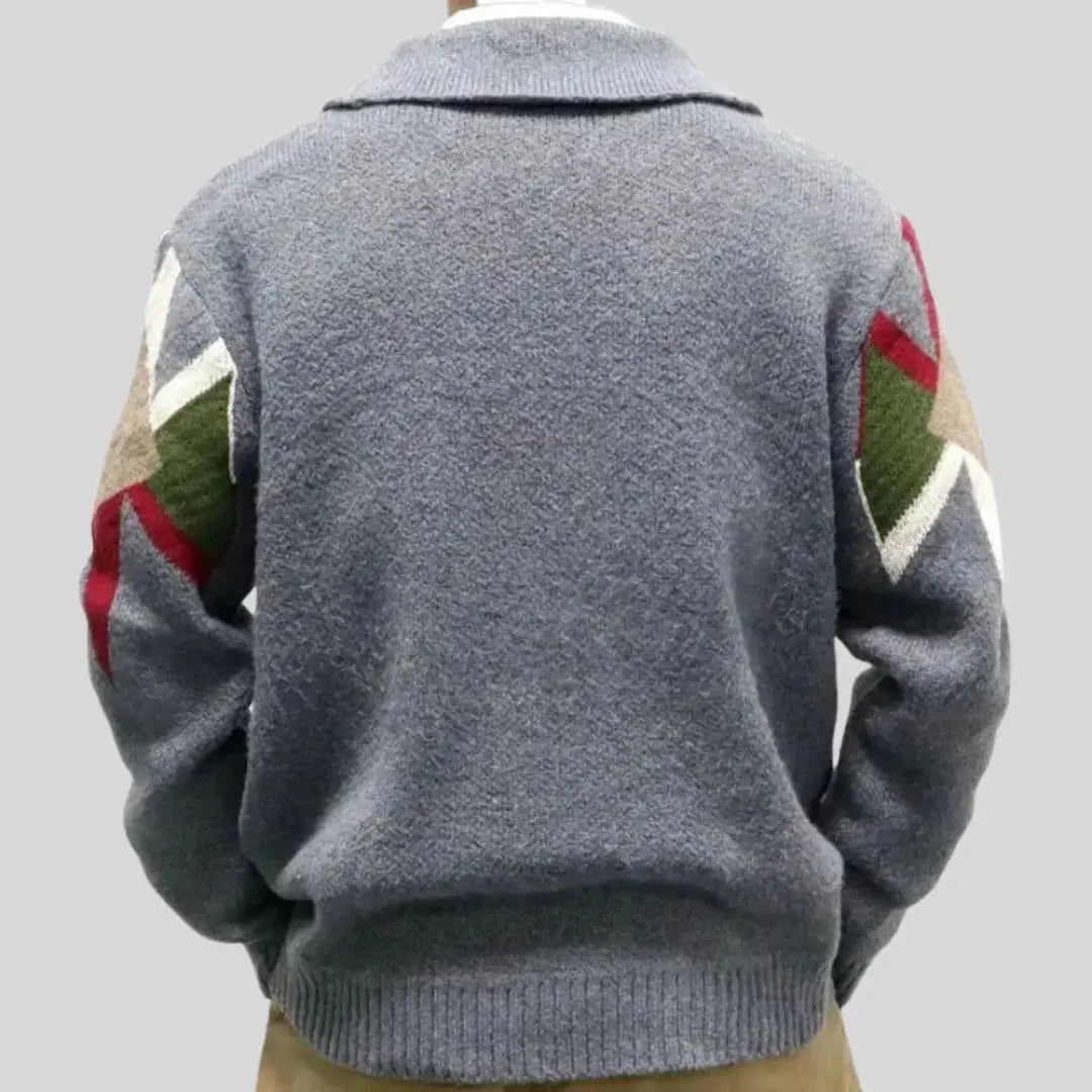 Cardigan in lana jacquard