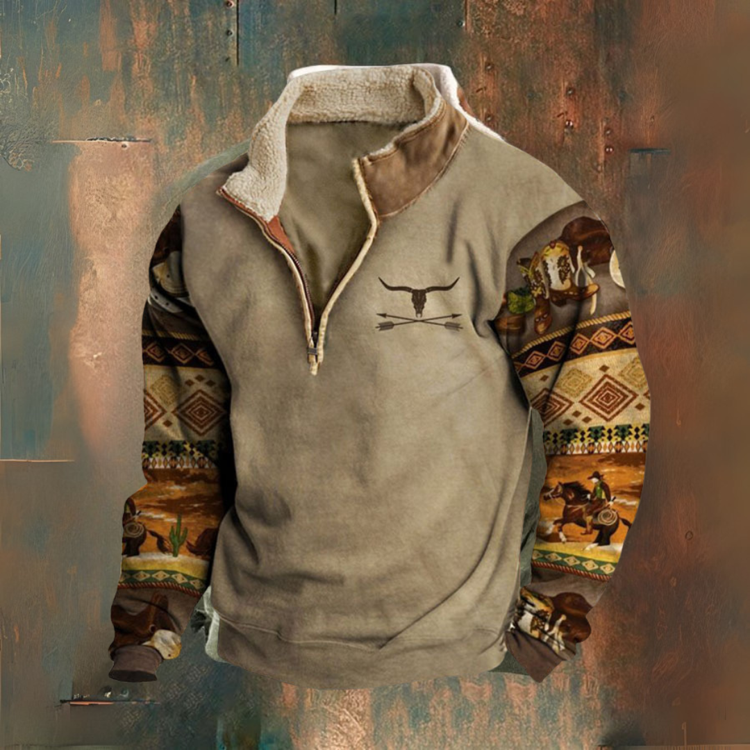 Maglione con zip vintage