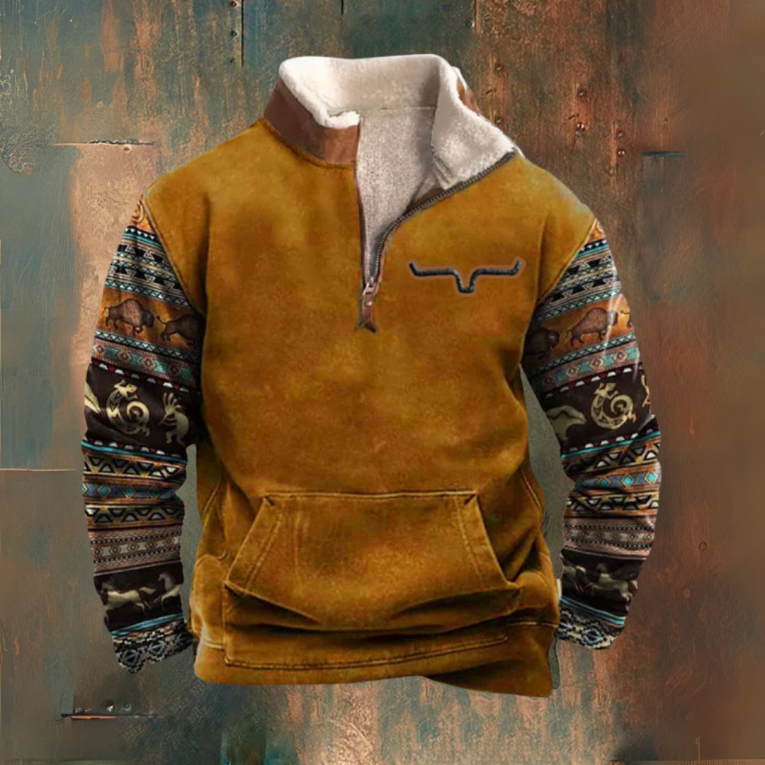 Maglione con zip vintage
