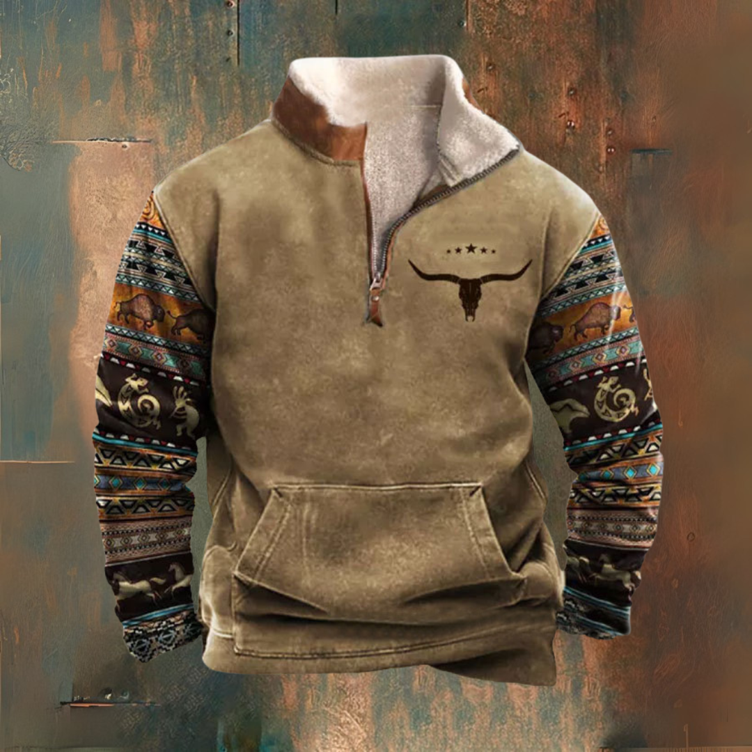 Maglione con zip vintage