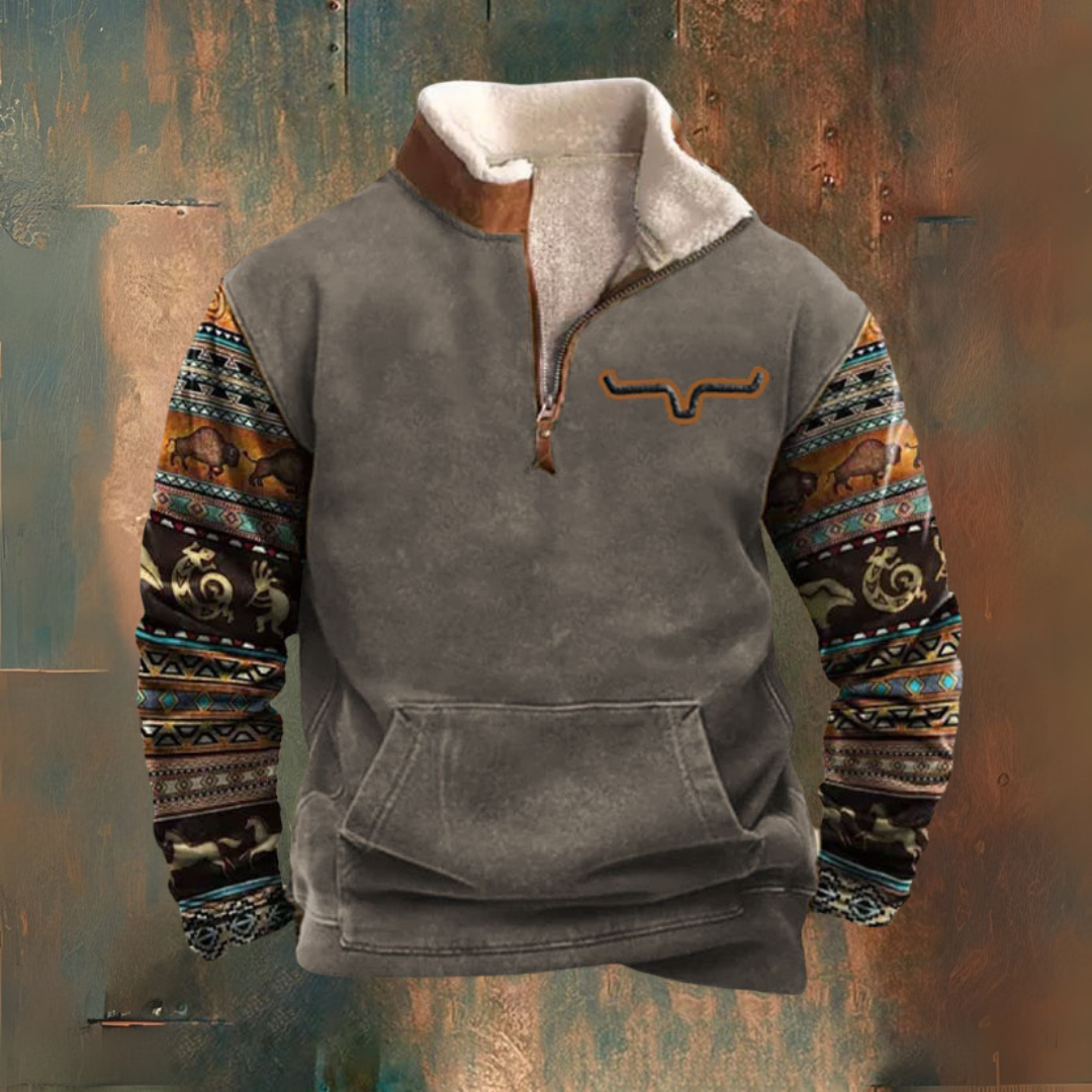 Maglione con zip vintage