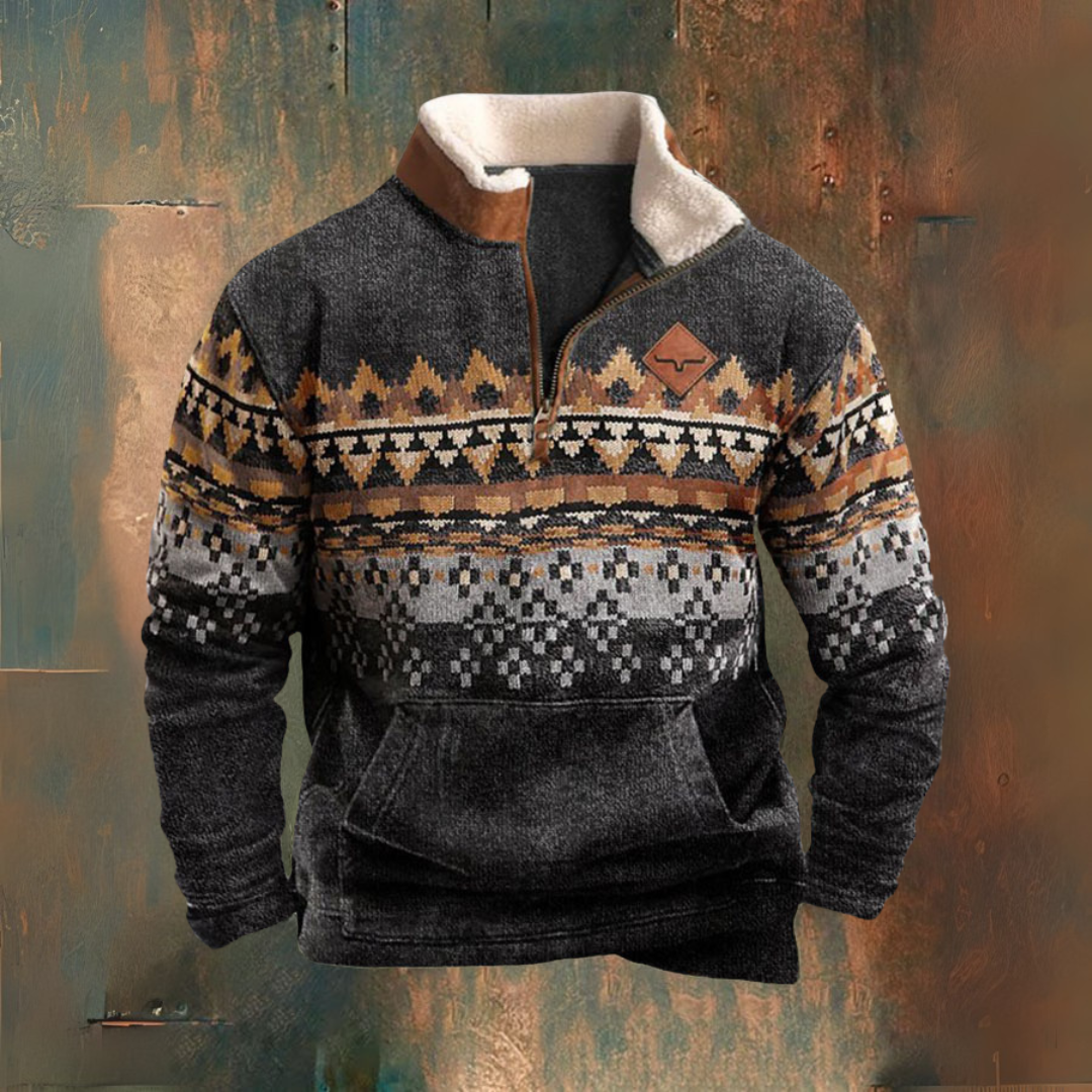 Maglione con zip vintage