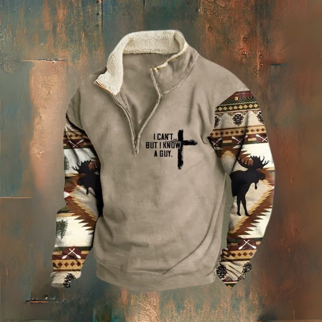 Maglione con zip vintage