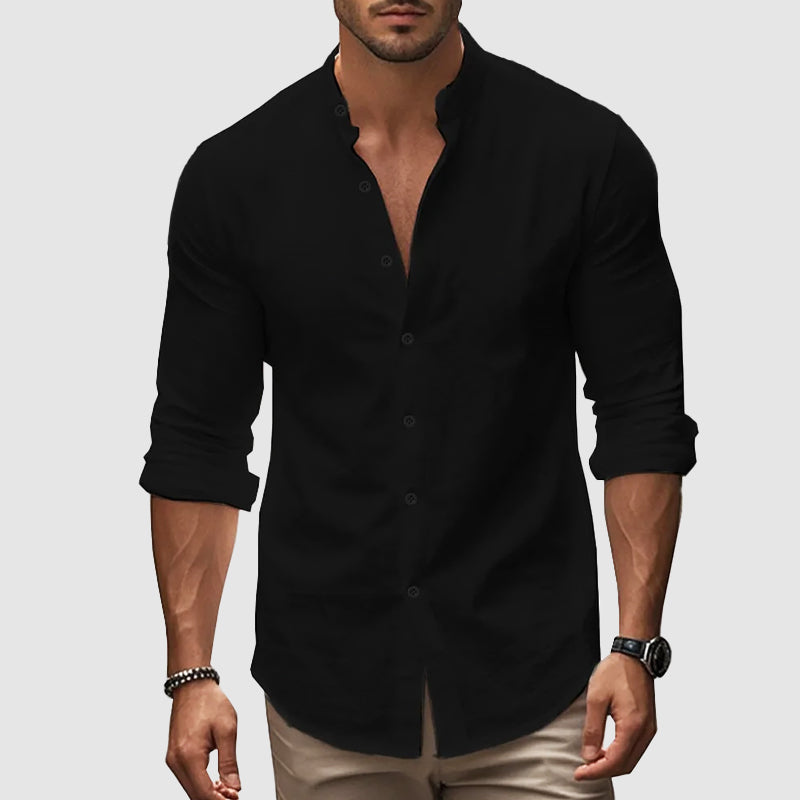Camicia di lino traspirante