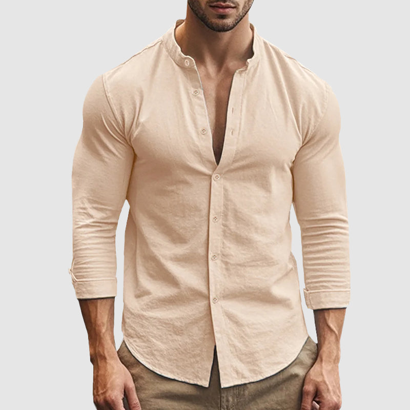 Camicia di lino traspirante