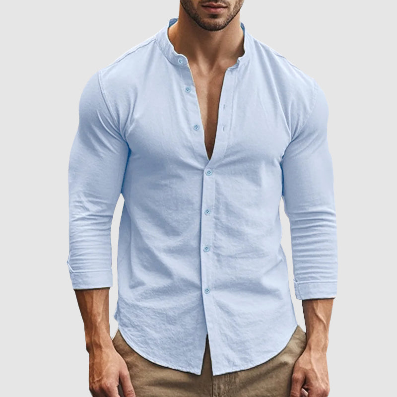 Camicia di lino traspirante