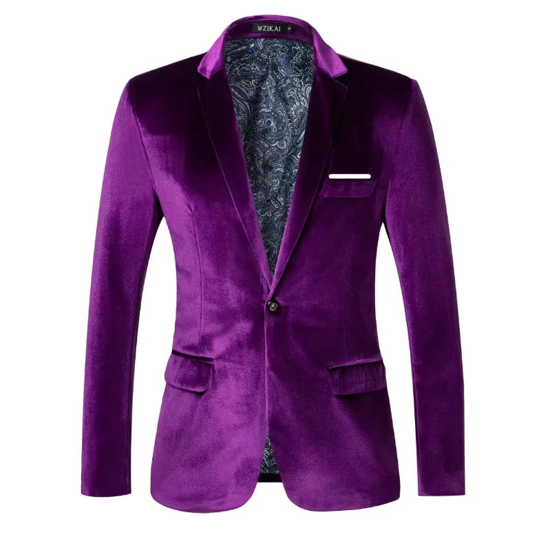 Blazer elegante in velluto