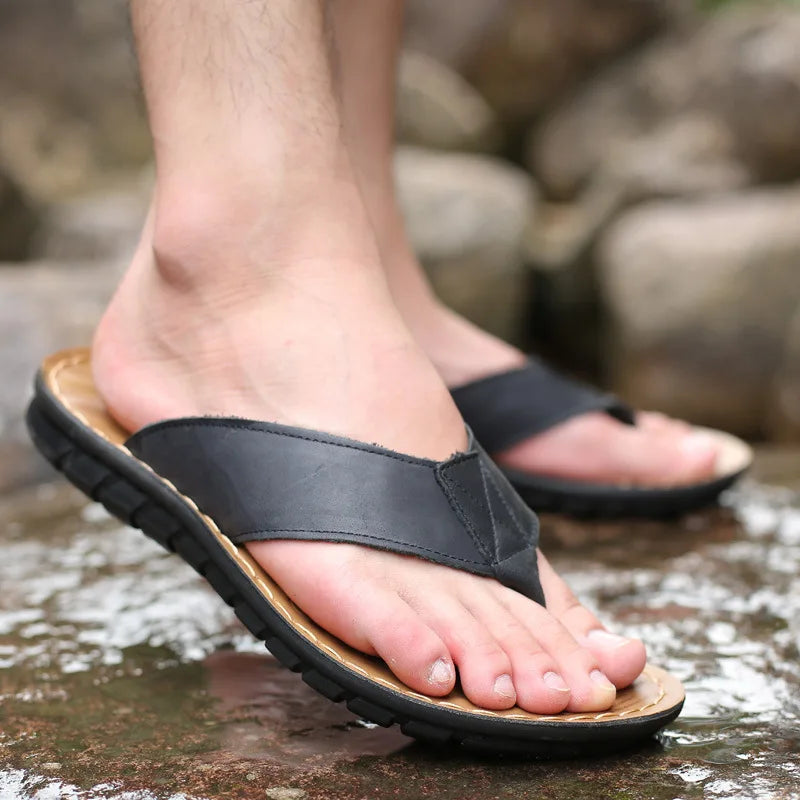 Sandali da uomo in pelle