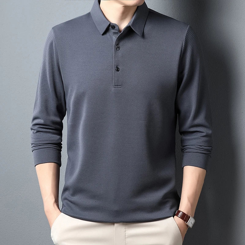 Polo elegante a maniche lunghe
