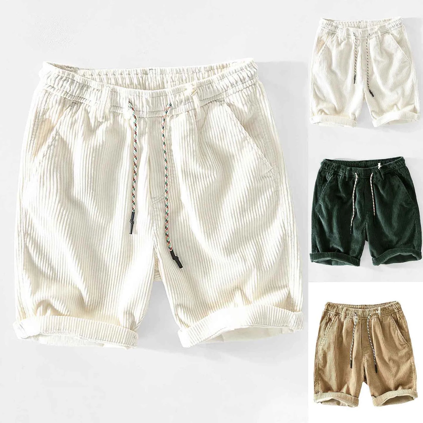 Pantaloncini eleganti in velluto a coste