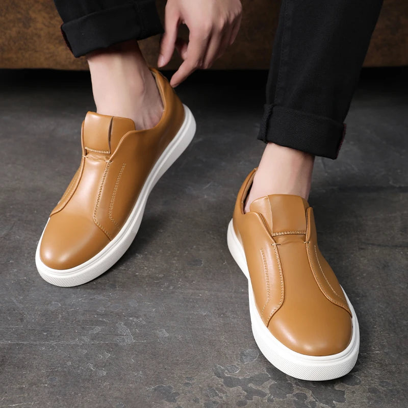 Scarpe casual slip-on in pelle
