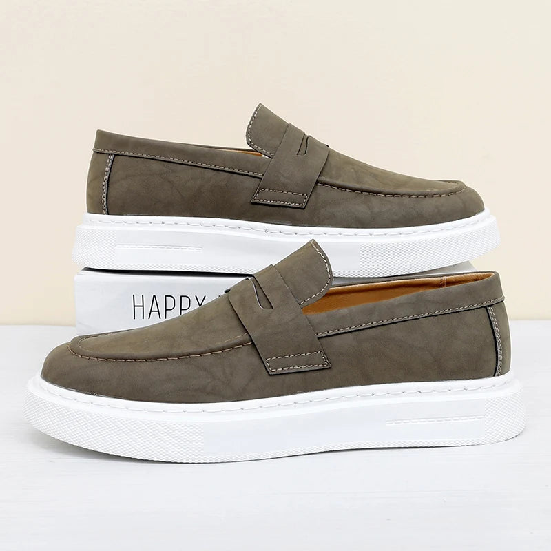 Scarpe slip-on chic in pelle