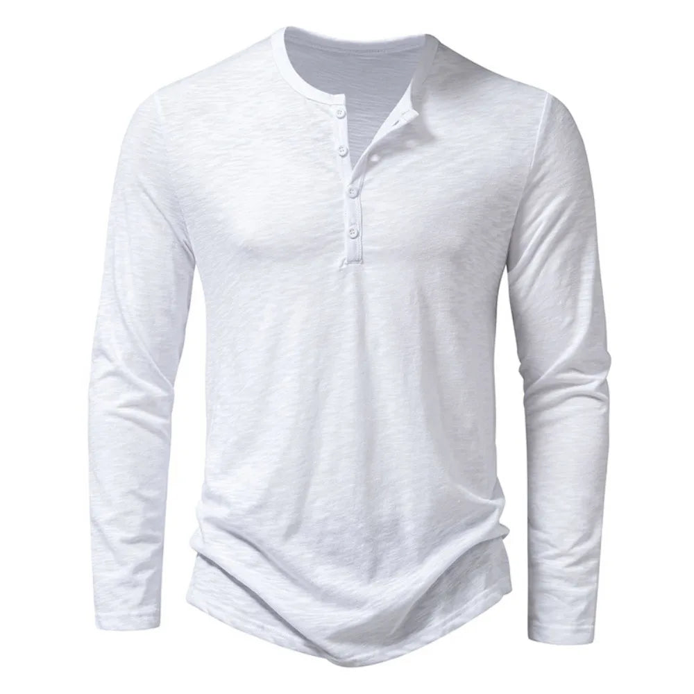 Polo in cotone a maniche lunghe