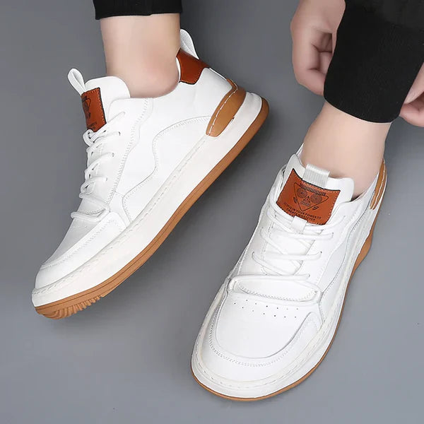 Scarpe in pelle a suola alta