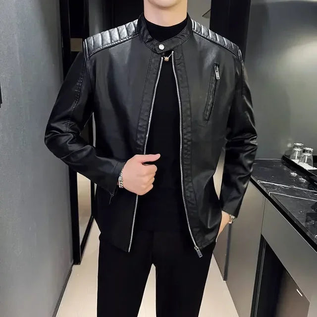 Giacca di pelle elegante