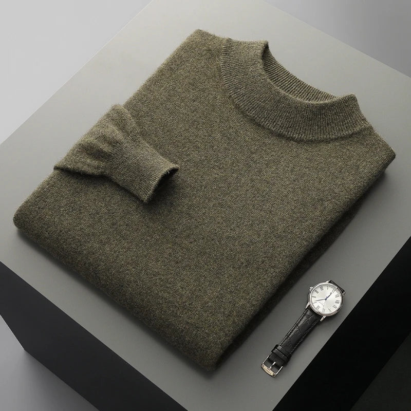 Maglione in cashmere con collo alto
