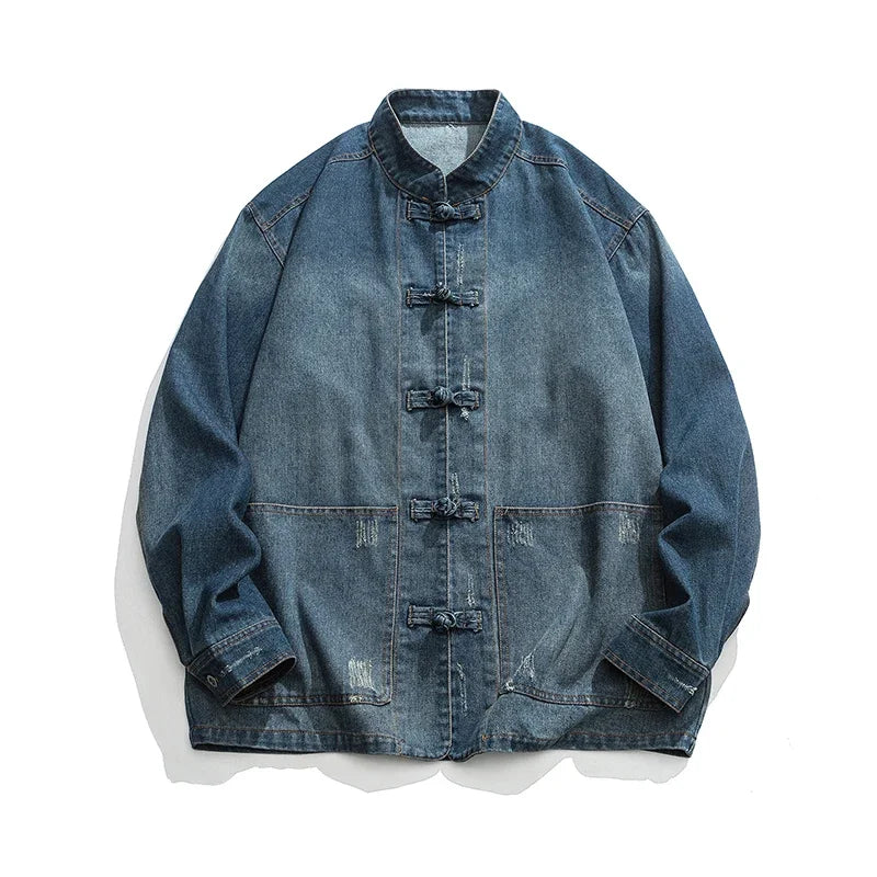 Giacca streetwear in denim