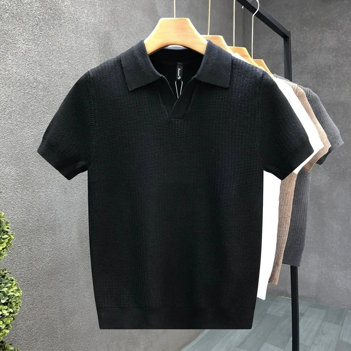 Polo in maglia traspirante