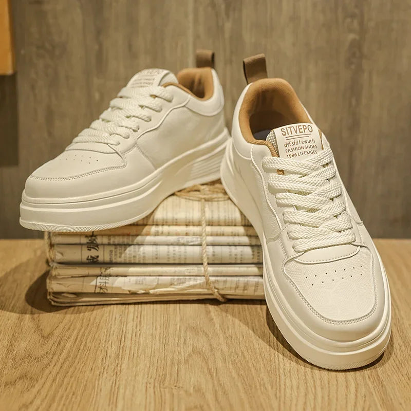Sneakers eleganti in pelle