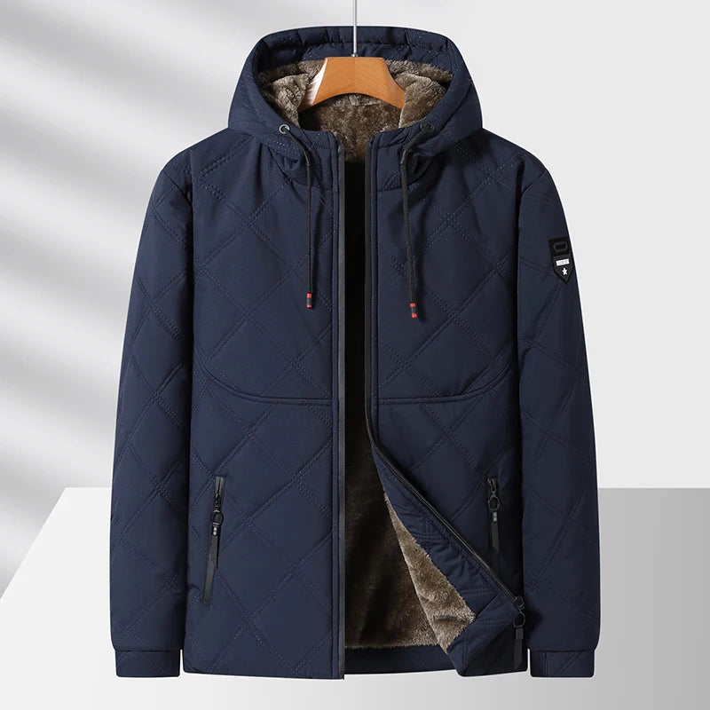 Elegante piumino foderato in pile