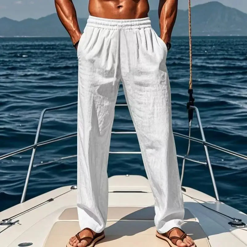 Pantaloni di lino Hawaï