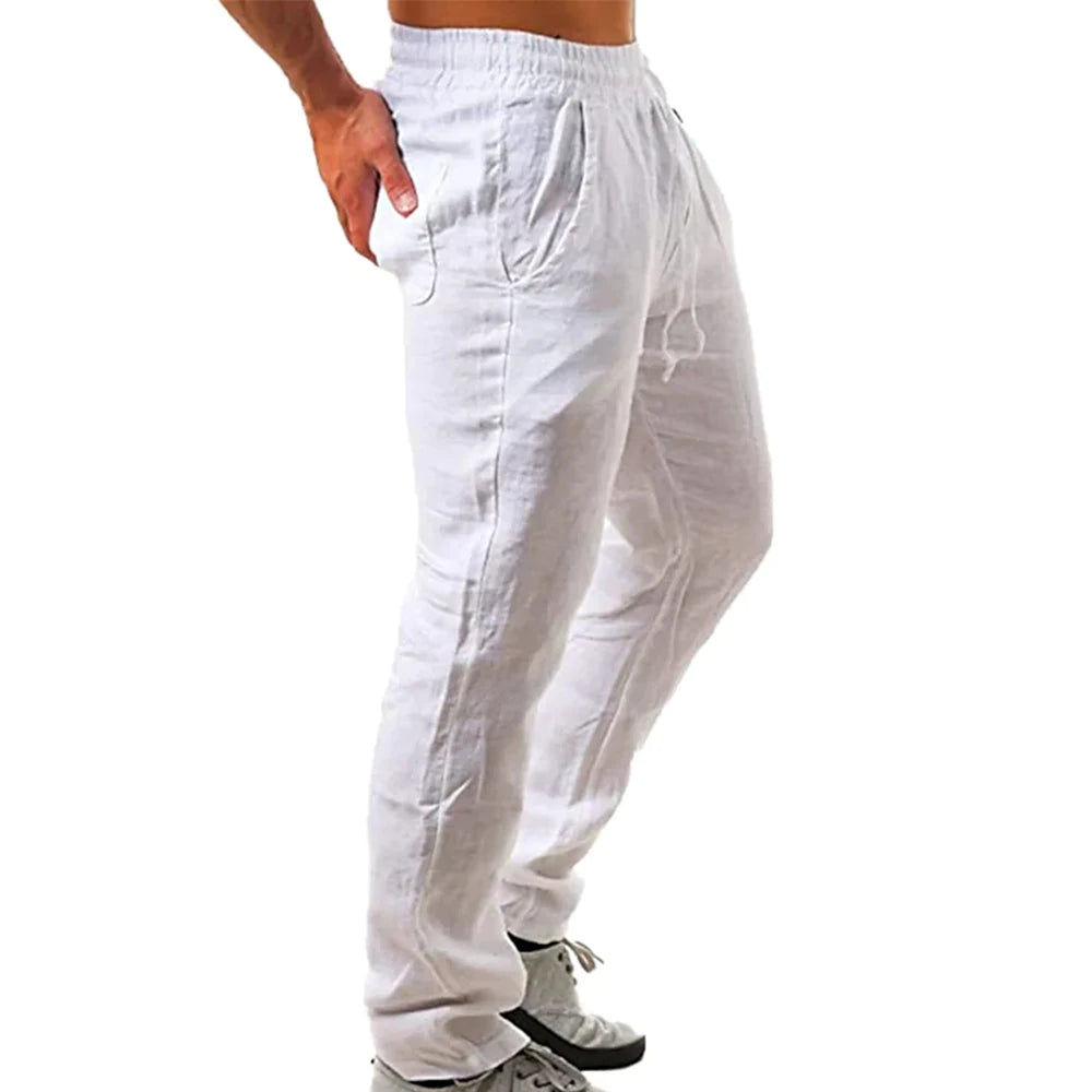 Pantaloni di lino traspiranti
