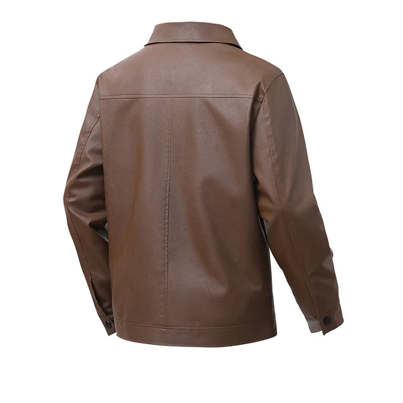 Giacca bomber elegante in pelle