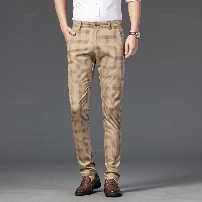 Pantaloni eleganti a quadri