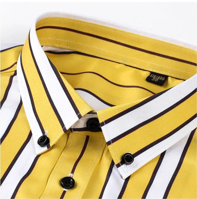 Camicia da uomo casual a righe