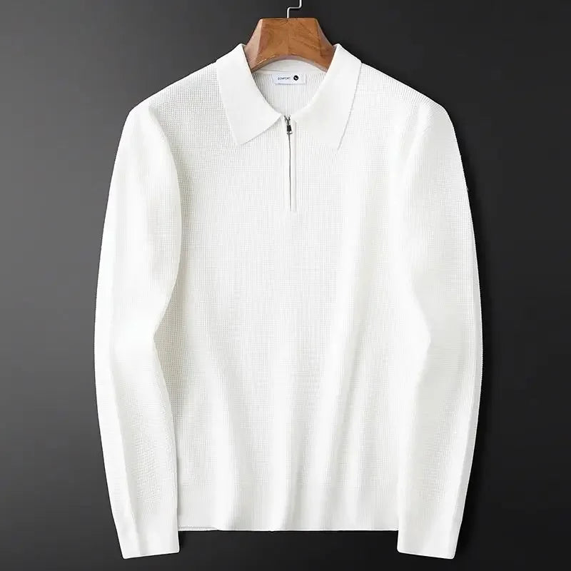 Maglione elegante da uomo con zip