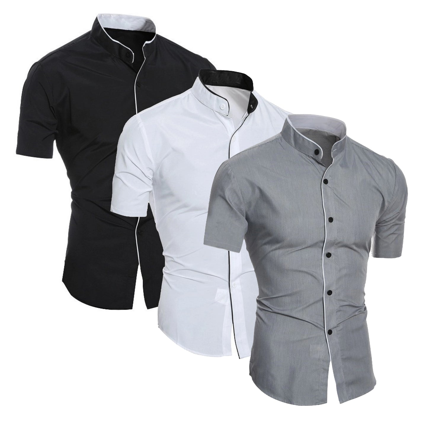 Camicia in cotone a maniche corte
