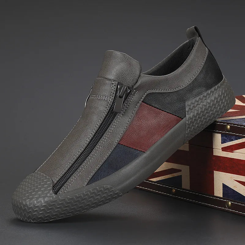 Scarpe in pelle con zip