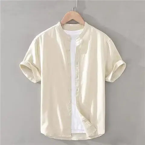 Camicia estiva in cotone e lino