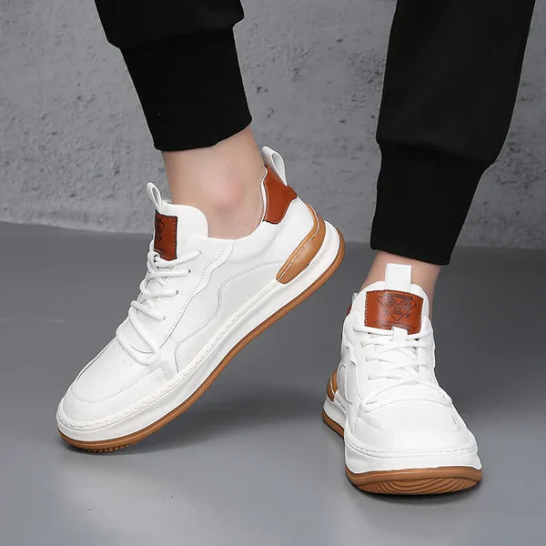 Scarpe in pelle a suola alta