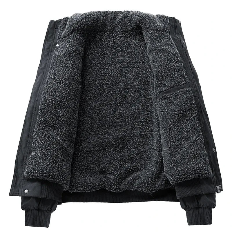 Elegante piumino foderato in pile