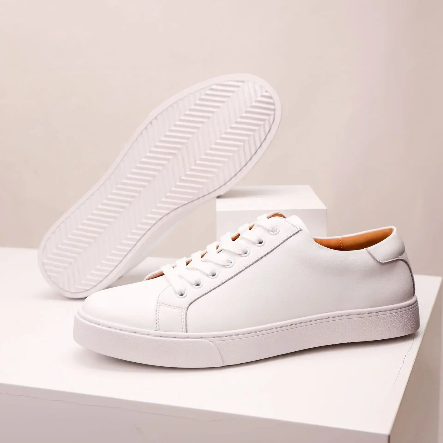 Sneakers in vera pelle