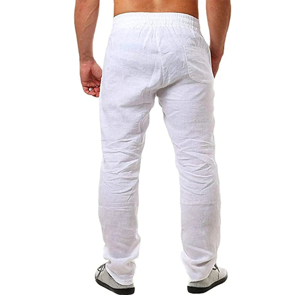 Pantaloni di lino traspiranti