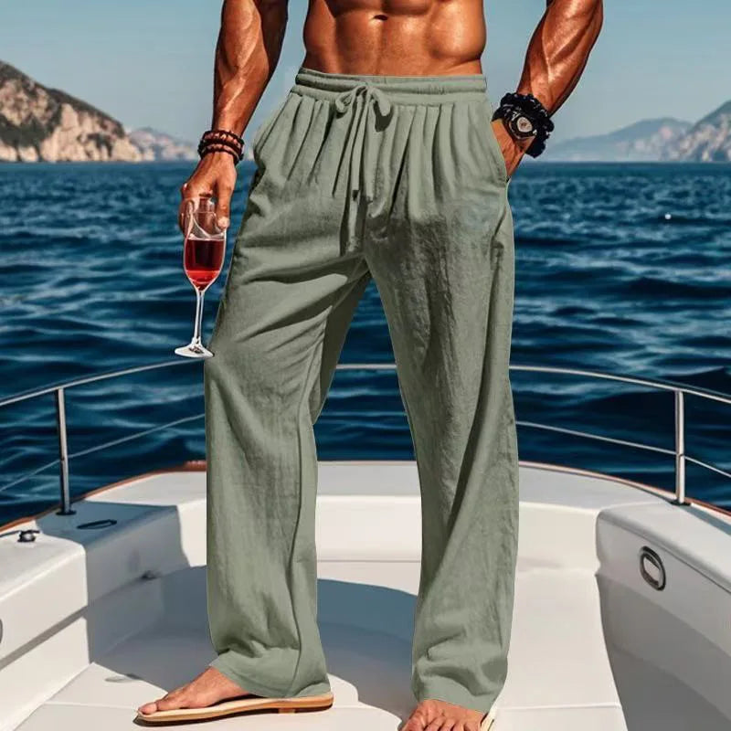 Pantaloni di lino Hawaï