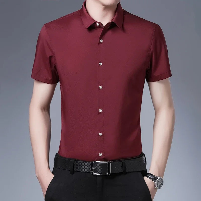 Camicia business casual a maniche corte