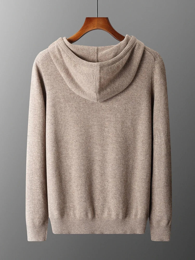 Felpa con cappuccio in lana merino Sirlus